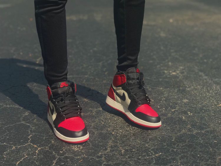 Air Jordan 1 Retro High OG BG 'Bred Toe' - Air Jordan - 575441 610 | GOAT