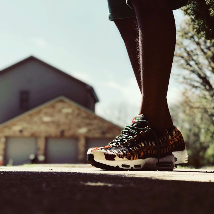 air max 95 animal pack on feet