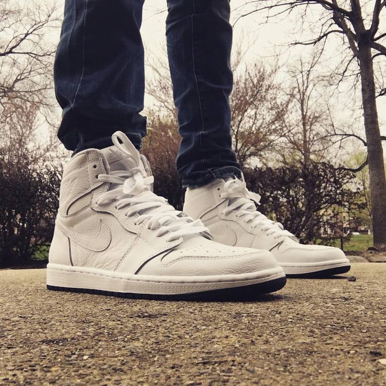 Air Jordan 1 Retro High OG 'White Perforated' - Air Jordan - 555088 100 ...