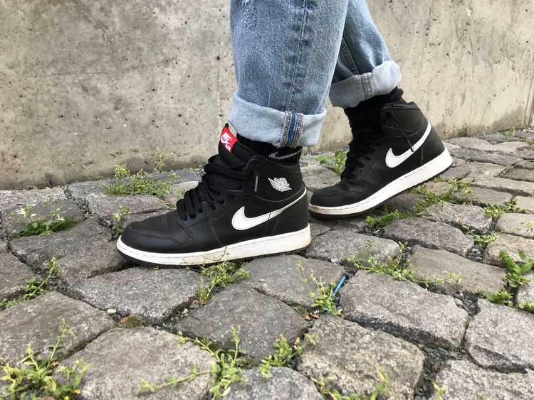 yin yang jordan 1 on feet