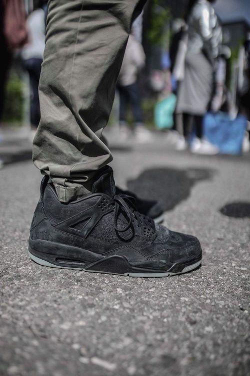 KAWS x Air Jordan 4 Retro 'Black' - Air Jordan - 930155 001 | GOAT