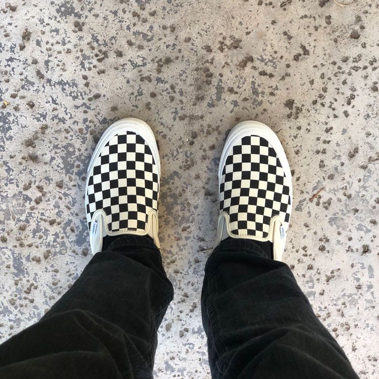 Classic Slip-On 'Checkerboard' - Vans - VN000EYEBWW | GOAT