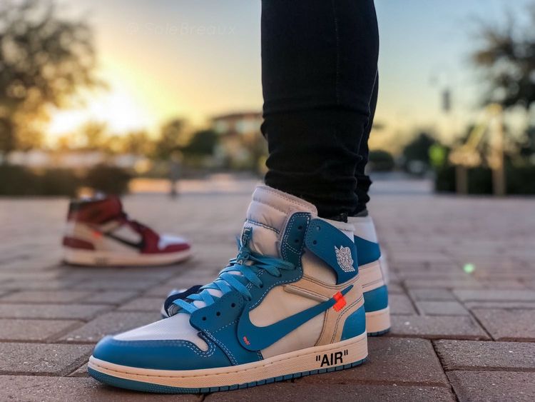 OFF-WHITE x Air Jordan 1 Retro High OG 'UNC' - Air Jordan - AQ0818 148 | GOAT