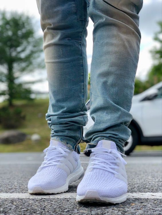 adidas ultra boost 3.0 triple white jean