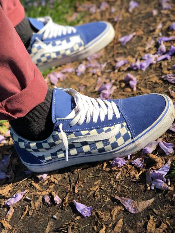 Old Skool 'Blue Checkerboard' - Vans - VN0A38G1P0U | GOAT