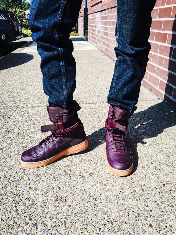 womens burgundy air force 1