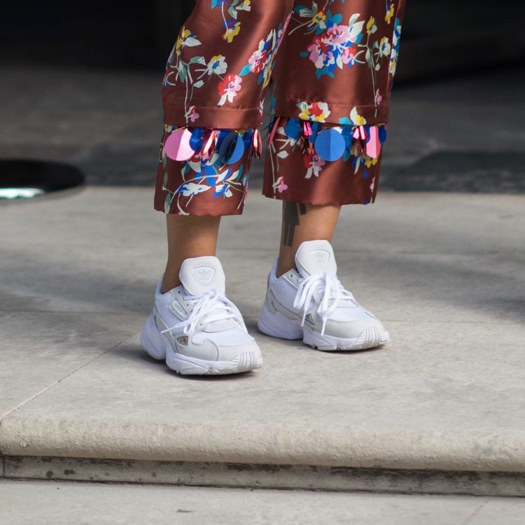 adidas falcon on foot