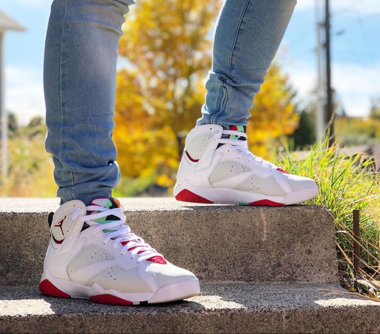 jordan hare 7 on feet