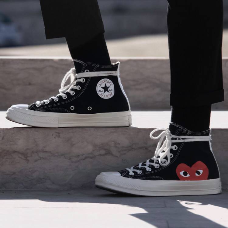 Comme des Garçons x Chuck Taylor All Star Hi 'Play' - Converse ...