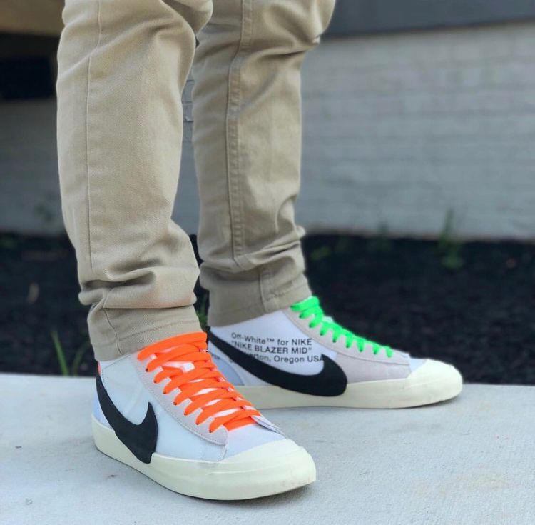 nike blazer mid off white black