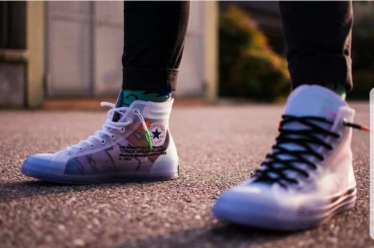 converse x off white clear