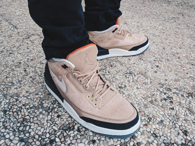 beige brown jordans