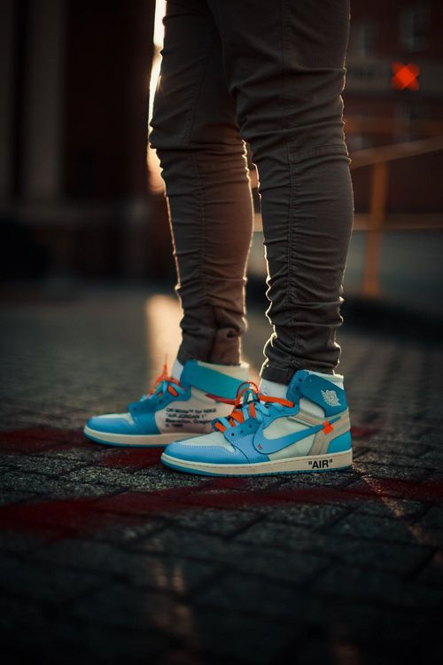 jordan 1 unc off white on feet