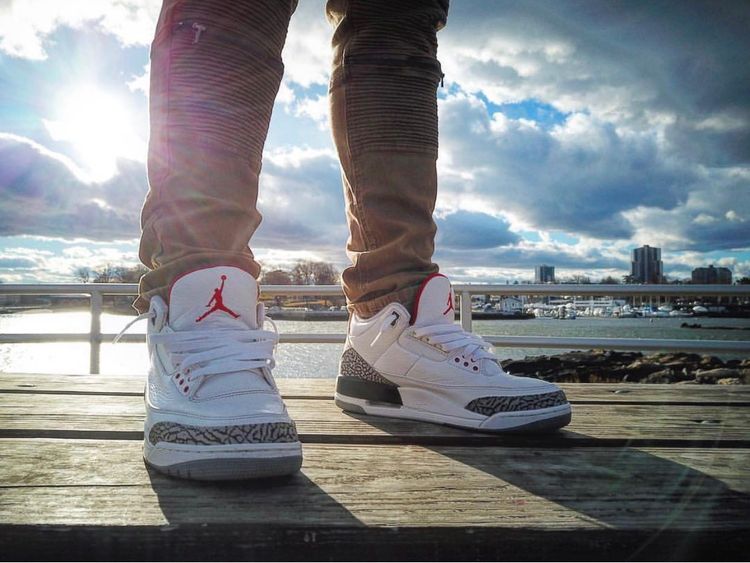 jordan 3 on feet