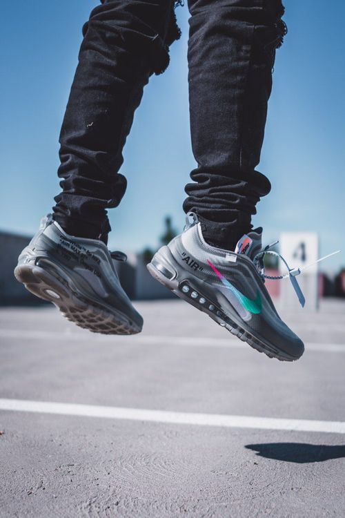 air max 97 off white on feet