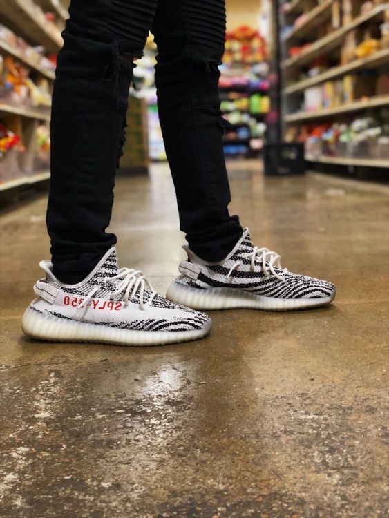 goat yeezy zebra