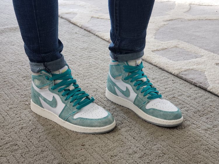 air jordan 1 retro high og gs turbo green
