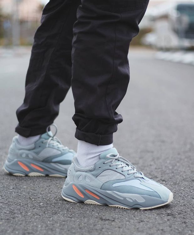 yeezy boost 700 inertia on feet