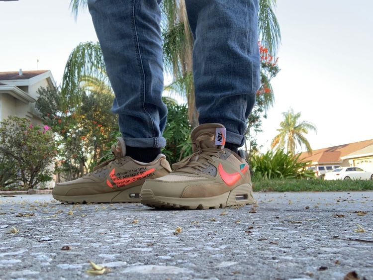 ow x air max 90 desert