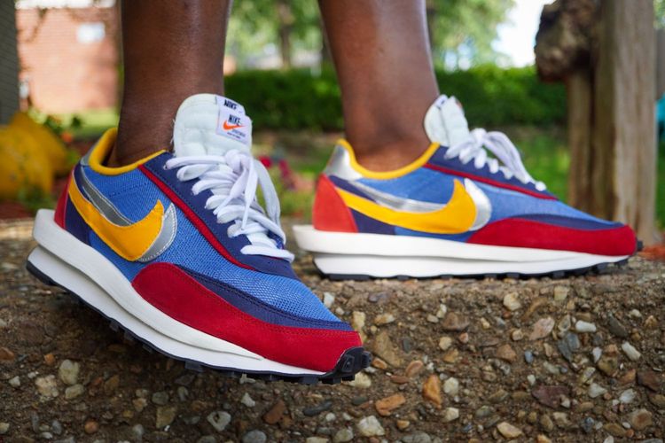 sacai mens x nike ldwaffle varsity blue