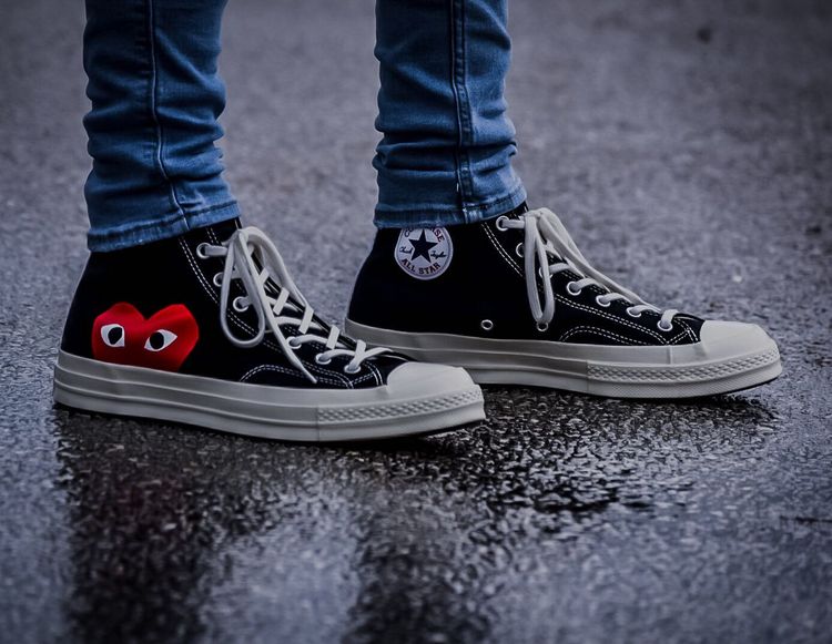 Comme des Garçons x Chuck Taylor All Star Hi 'Play' - Converse ...