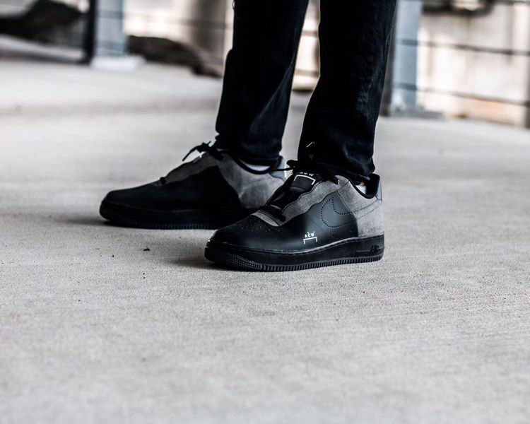 nike air force 1 a cold wall black