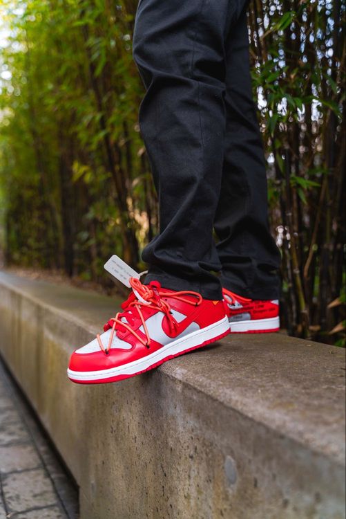 Off-White x Dunk Low 'University Red' - Nike - CT0856 600 | GOAT