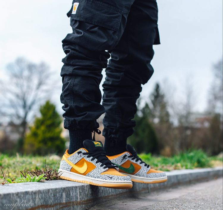 nike sb dunk low safari on feet