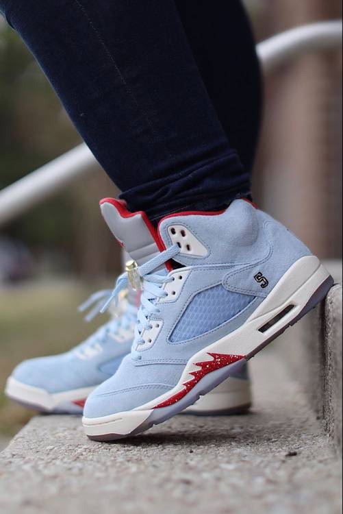 Trophy Room x Air Jordan 5 Retro 'Ice Blue' - Air Jordan - CI1899 400