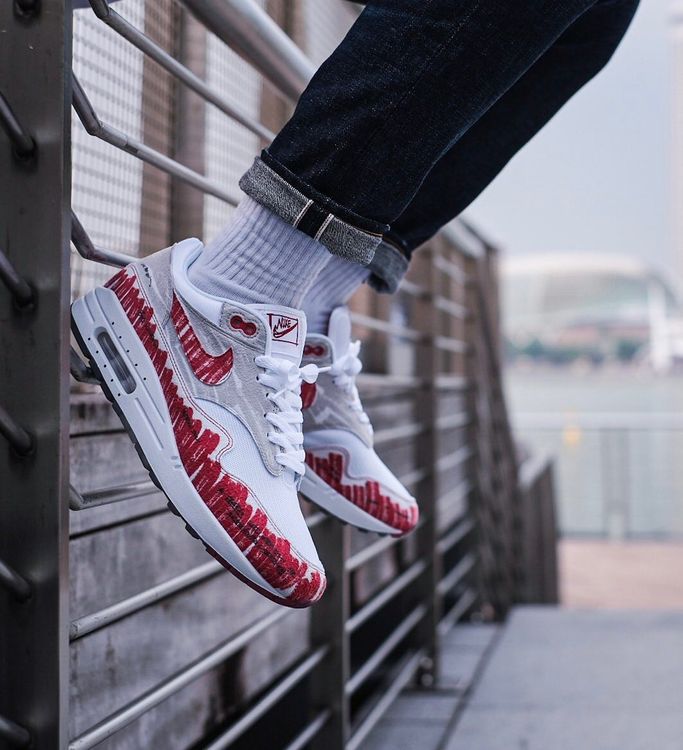nike air max 1 sketch red