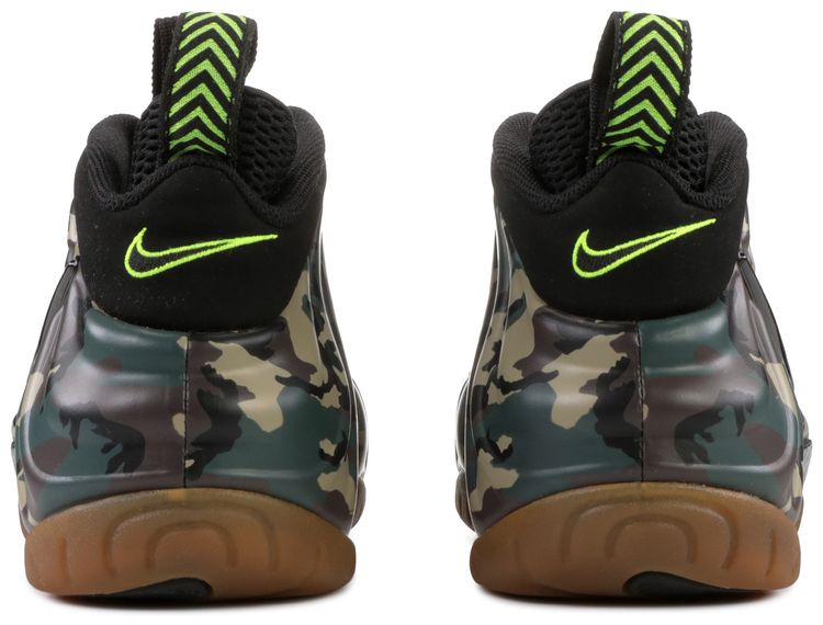 nike air foamposite pro prm le green camo