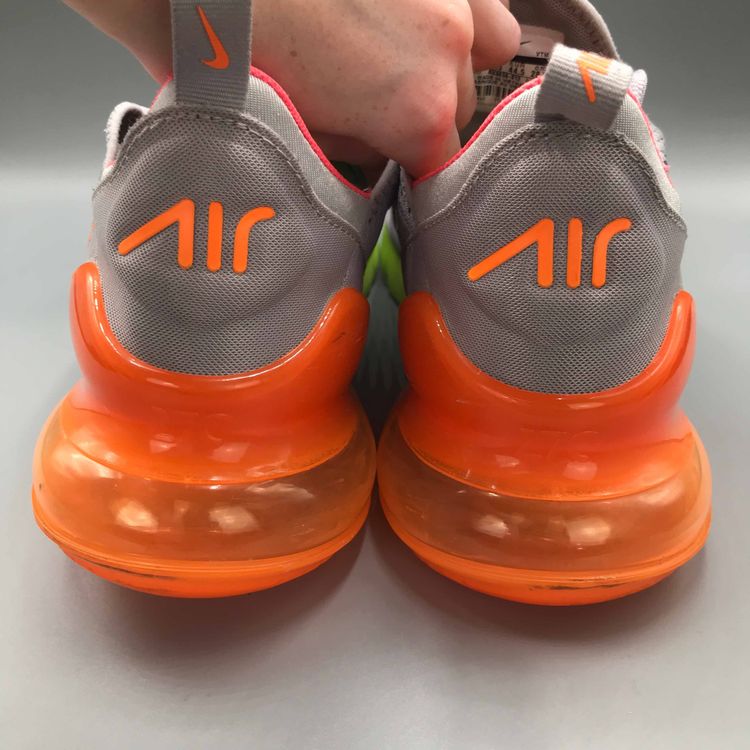 nike 270 grey volt orange