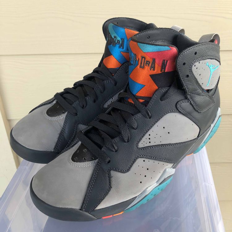 jordan 7 barcelona nights on feet