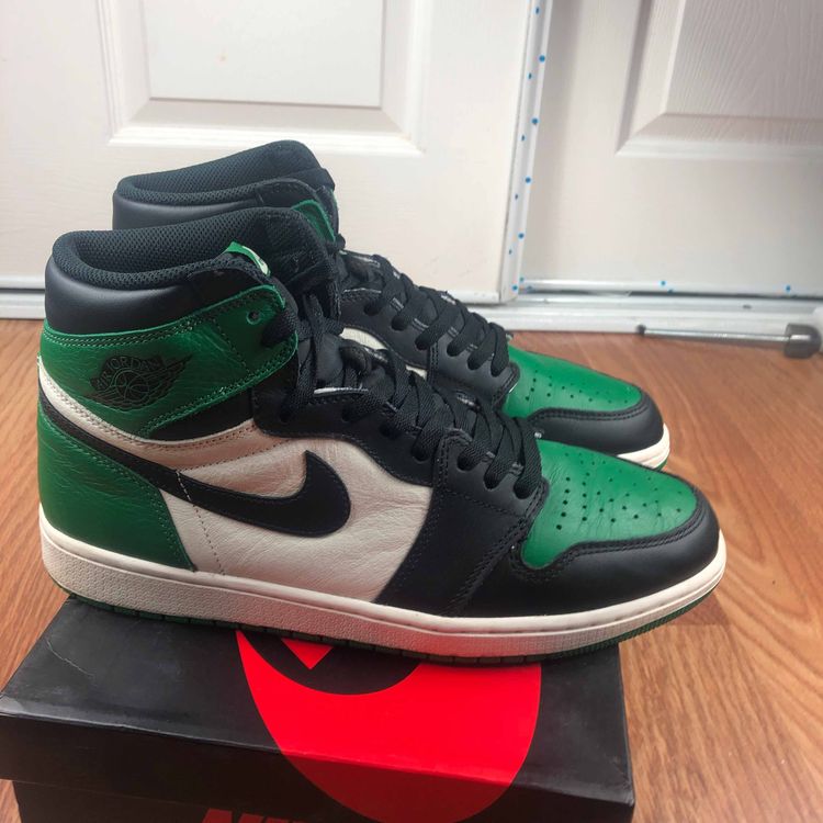 goat jordan 1 pine green