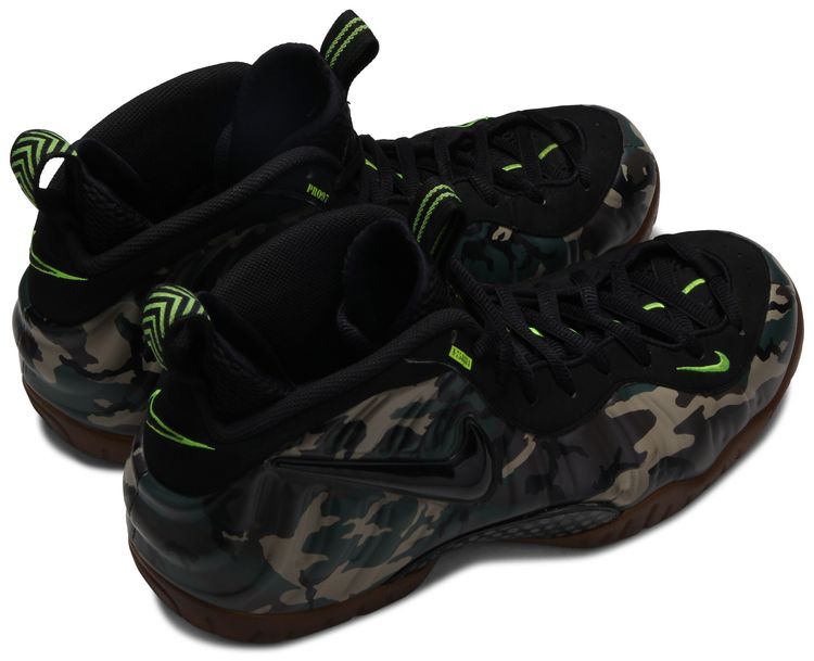 nike air foamposite pro prm le green camo