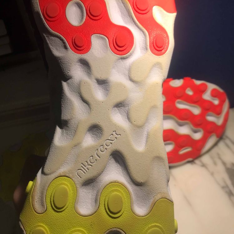 nike react element 55 white crimson volt