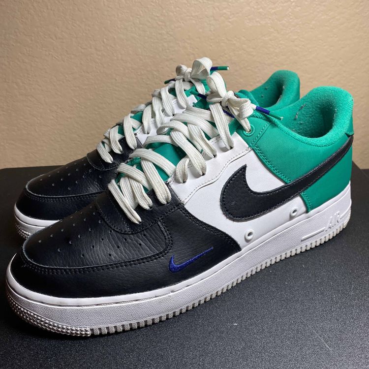 nike air force 1 low mini swoosh neptune green