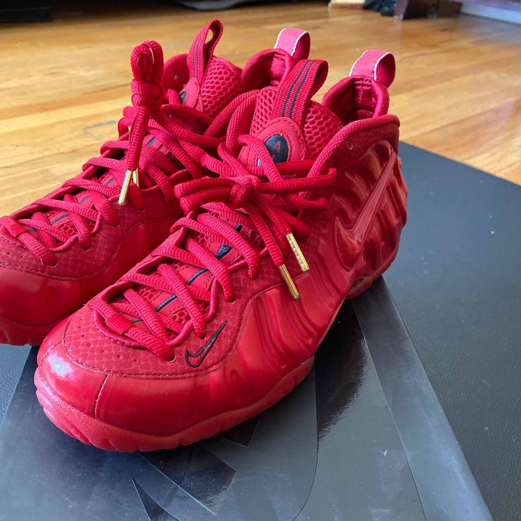 nike foamposite pro gym red
