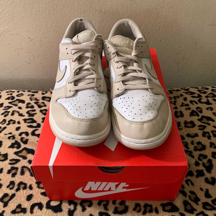 white oatmeal dunk high