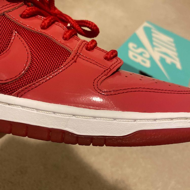 patent leather nike dunks