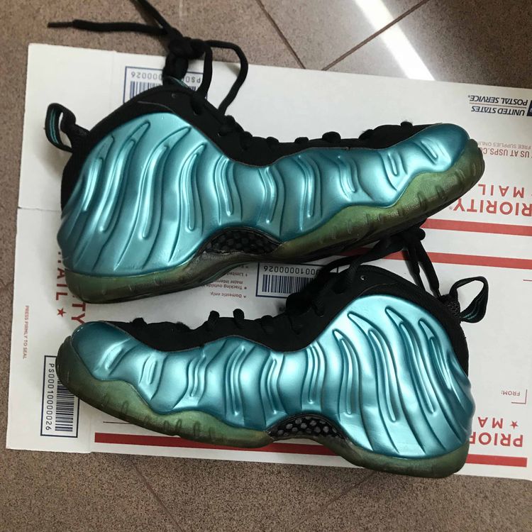 nike air foamposite pro electric blue