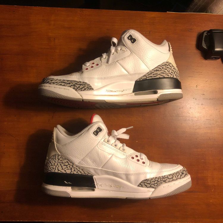 nike white cement 3