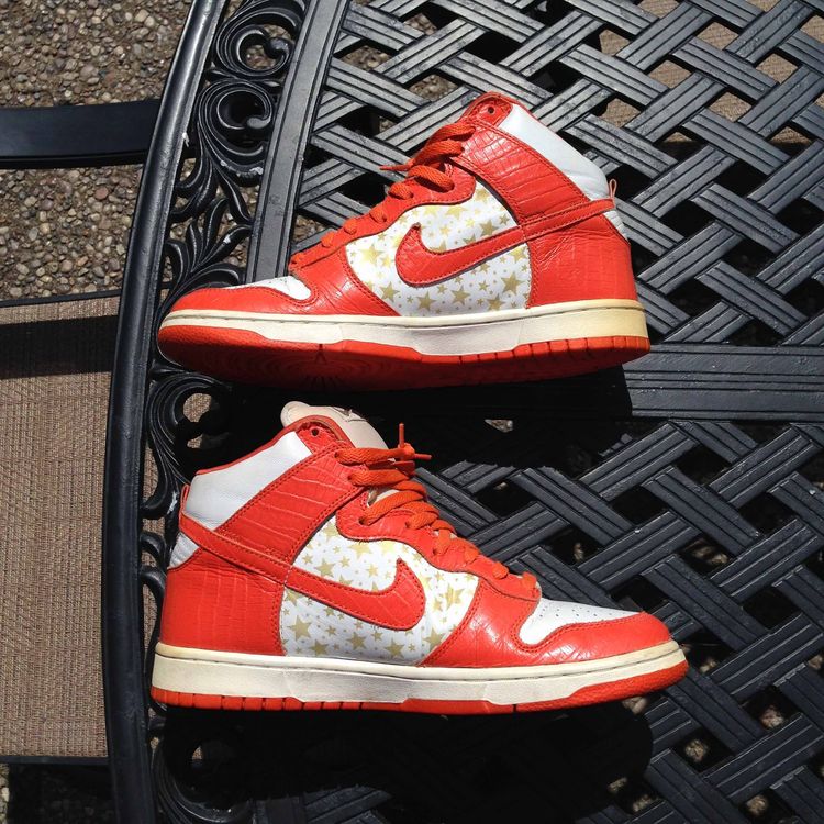 nike sb supreme orange