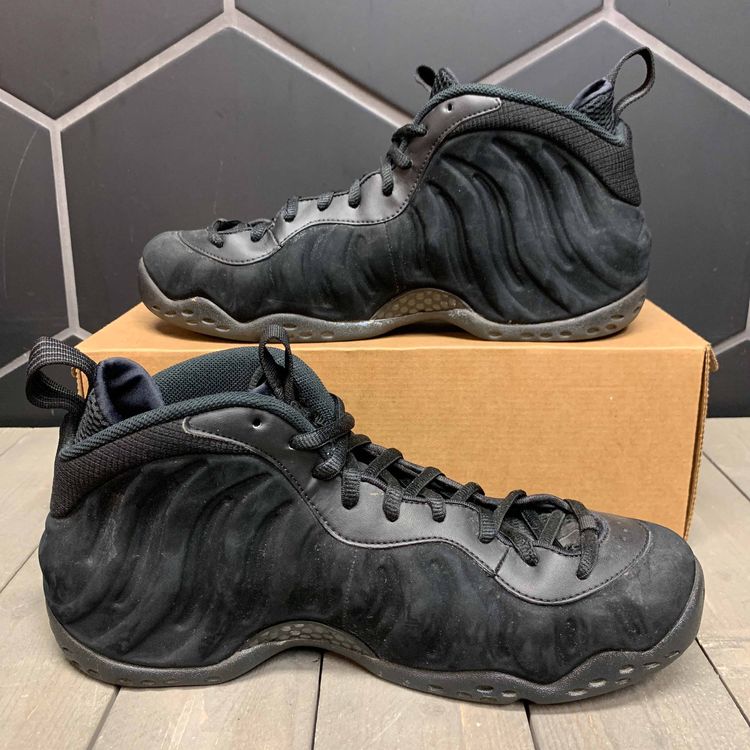 Air Foamposite One Prm 'Triple Black' Nike 575420 006 GOAT