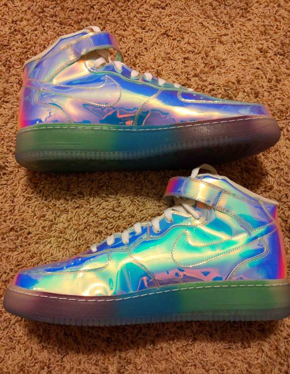 air force 1 mid iridescent