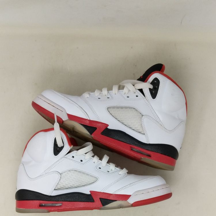 jordan 5 retro fire red black tongue