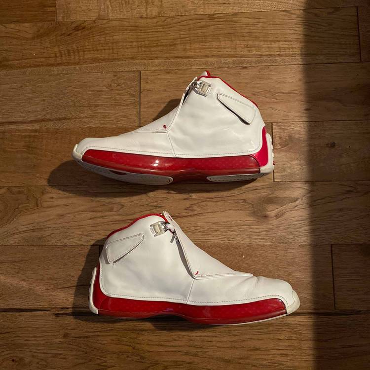 Air Jordan 18 OG 'White Varsity Red' - Air Jordan - 305869 161 | GOAT