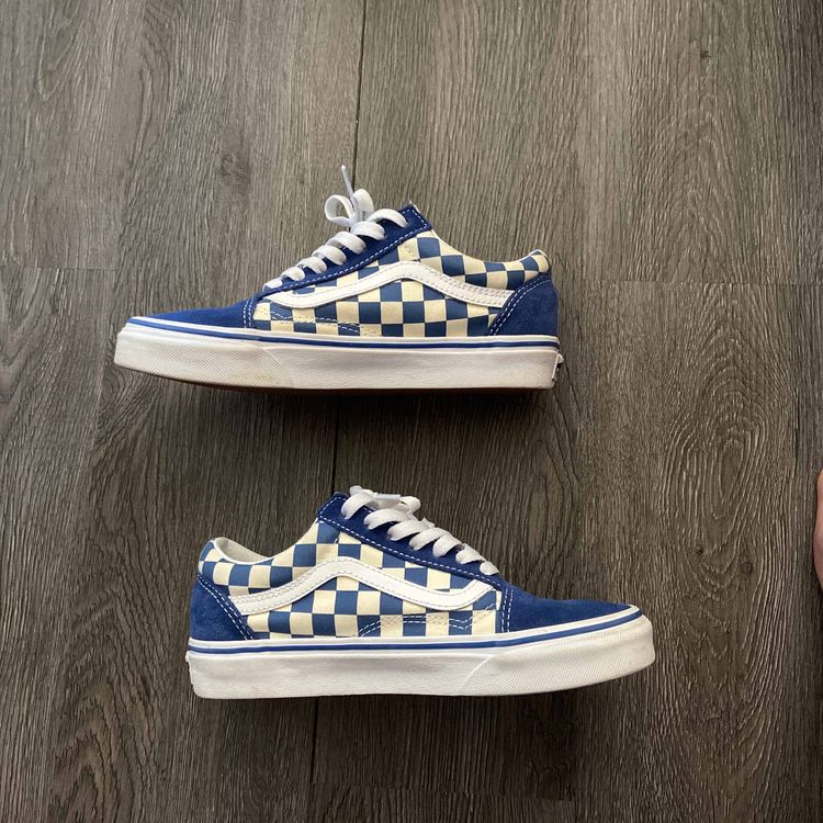 Old Skool 'Blue Checkerboard' - Vans - VN0A38G1P0U | GOAT