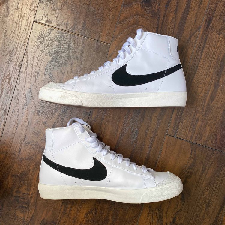 nike blazer vintage 77 black white