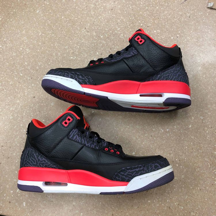retro 3 crimson
